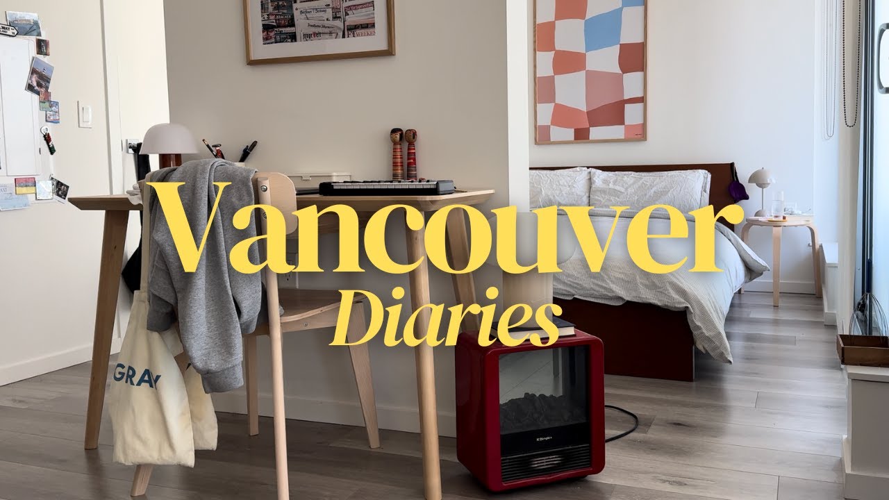 Silent Vlog | relaxing weekend, living in Vancouver, studio apartment.