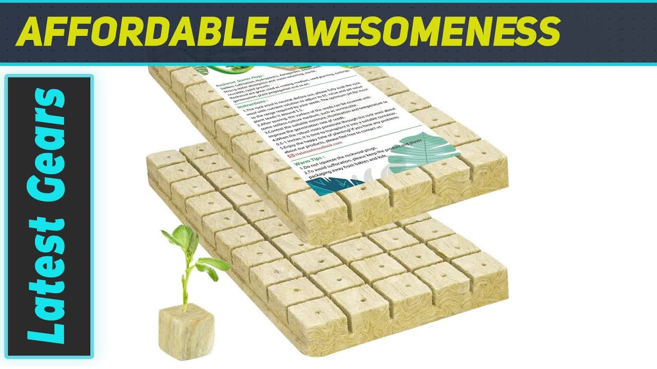 Rockwool Cubes Hydroponics Starter Plugs for Healthy Plant Growth