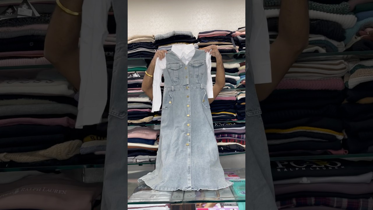 Shirts With Denim Dresses..🛍️@perfectpointkhana Order-9888742157#denim #look #dress #goodlooking