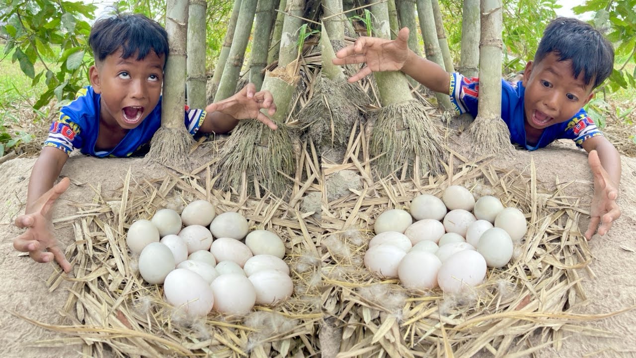 Survival Skills: SMART ideas and USEFUL In Forest With Single Mom with Egg #survival #bushcraft 
