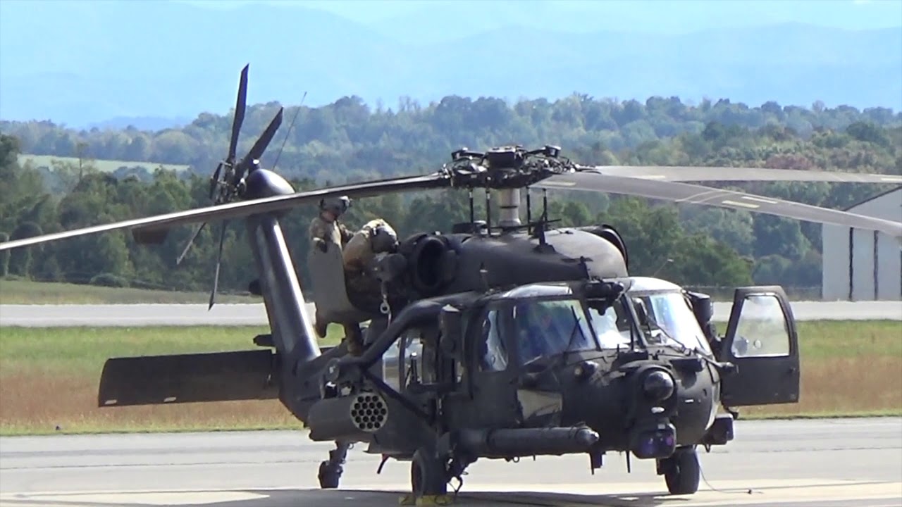 Blackhawks Startup and Takeoff at KTRI 09Oct2019