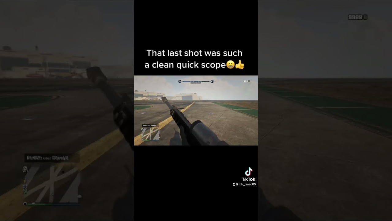 You&rsquo;ve gotta see the quick drag scope!!!😁👍#gta5 #1v1ing #dragshots