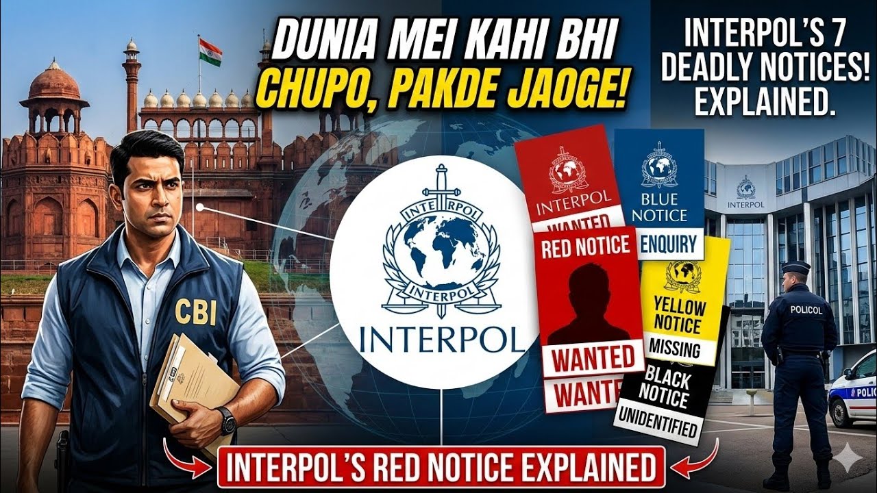  कैसे पकड़े जाते हैं विदेश भागे अपराधी.दुनिया की सबसे बड़ी पुलिस INTERPOL  अनसुनी बातें!3 March 2026