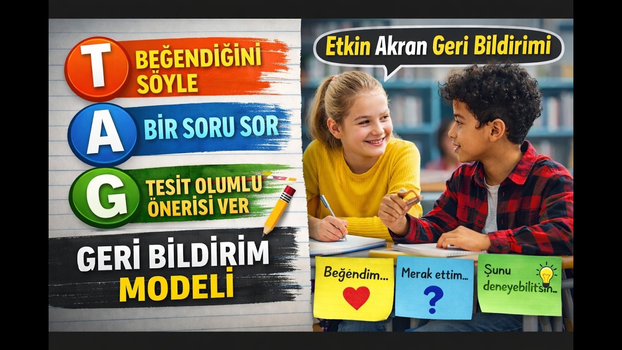 TAG Geri Bildirim Modeli Nedir? | Öğrencilere Etkili Akran Geri Bildirimi Öğretmenin En Basit Yolu