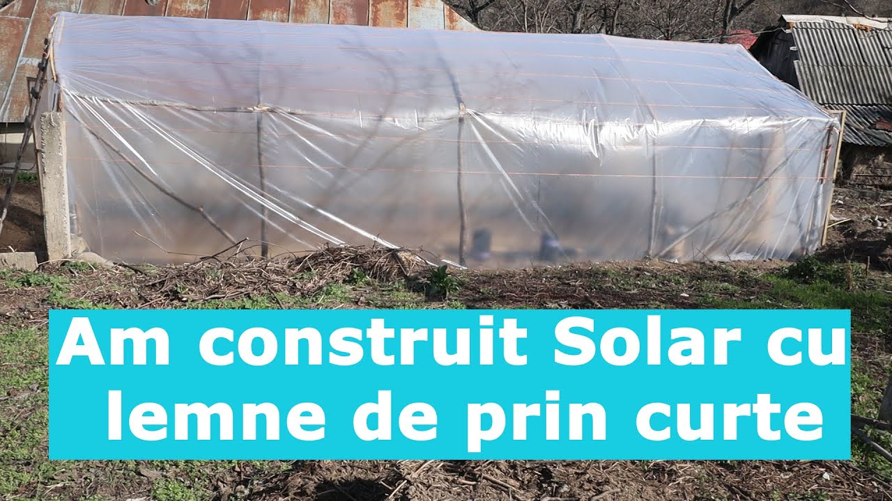 Am construit un solar doar din lemne de prin curte