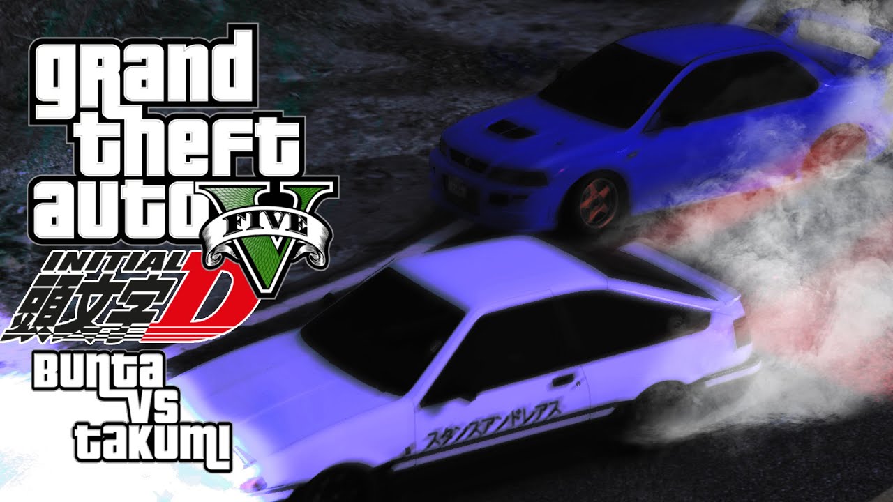 Initial D: Bunta Vs Takumi | (Cinematic/Machinima) GTA V