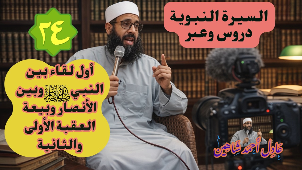 السيرة النبوية الدرس الرابع والعشرون لقاء النبي صلى الله عليه وسلم بالأنصار وبعيتا العقبة