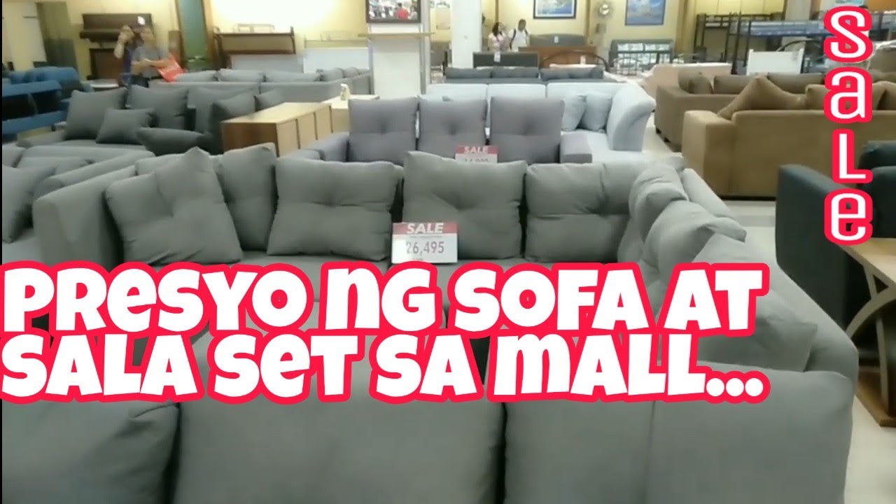 Presyo ng sofa, sala set sa mall