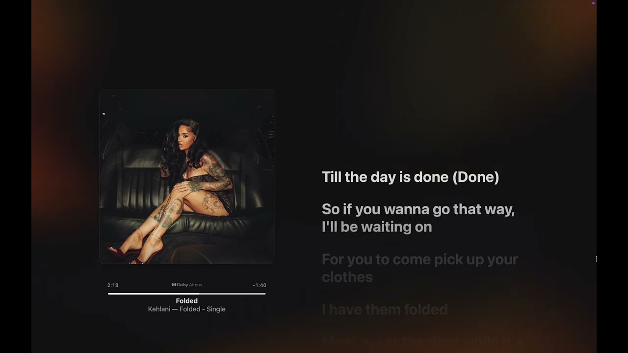 Kehlani - Folded (Lyrics)
