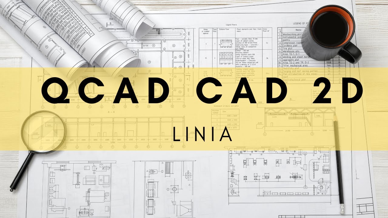 QCAD CAD 2D Szkolenie Rysowanie linii