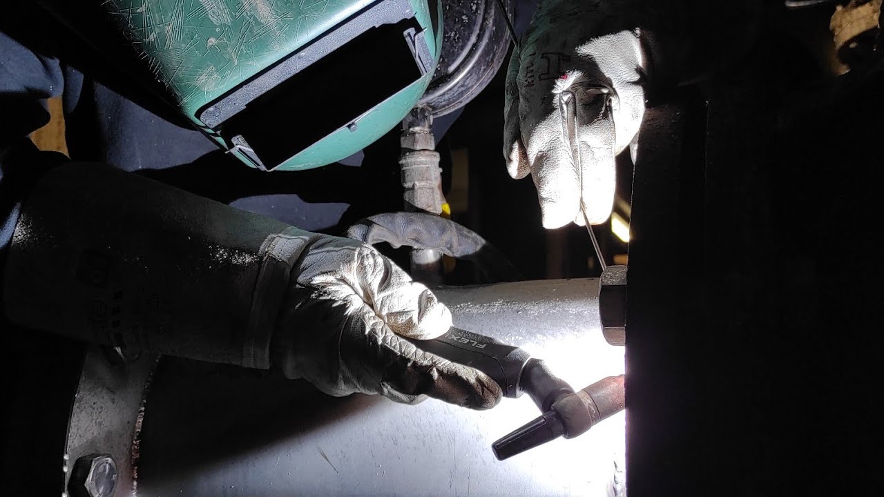on-site emergency repair - welding inlet on 10