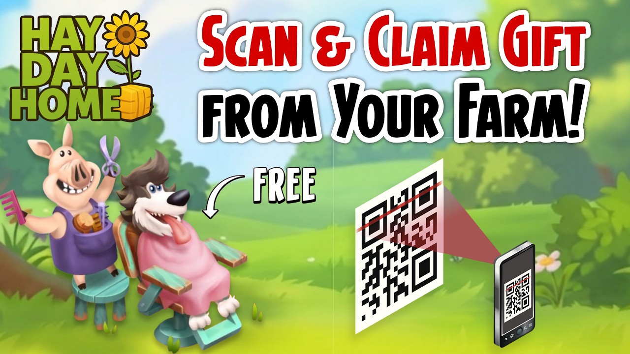Free Gift QR Code | The Easiest Way to Scan It from Your Hay Day Farm! #Hayday #HayDayfreeGift