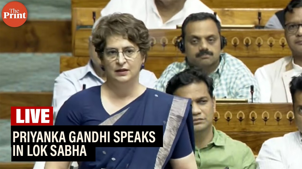 LIVE: Priyanka Gandhi speaks in Lok Sabha