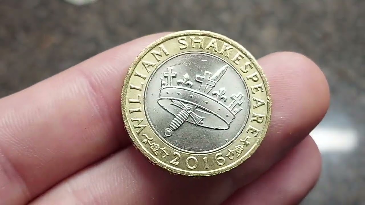 2016 WILLIAM SHAKESPEARE &pound;2 COIN OF THE DAY