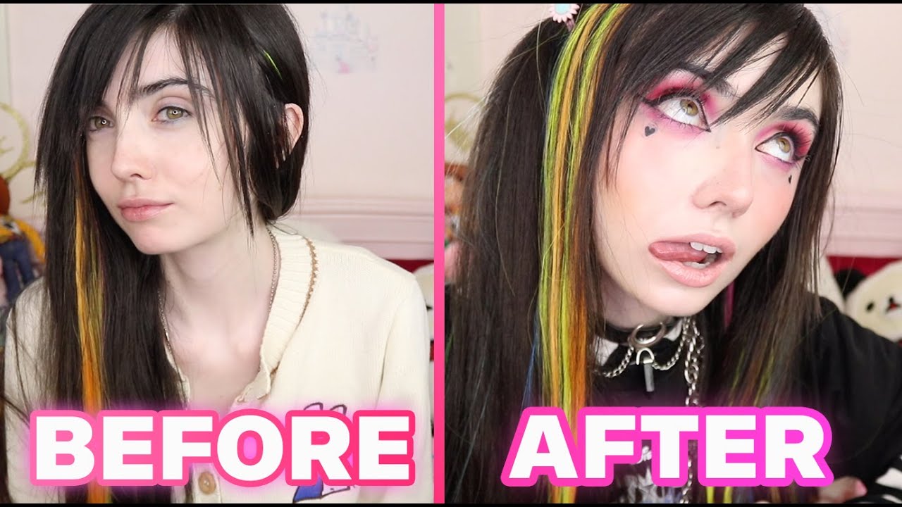 I Gave Myself An E Girl Makeover! (Makeup, Hair, and Clothing)