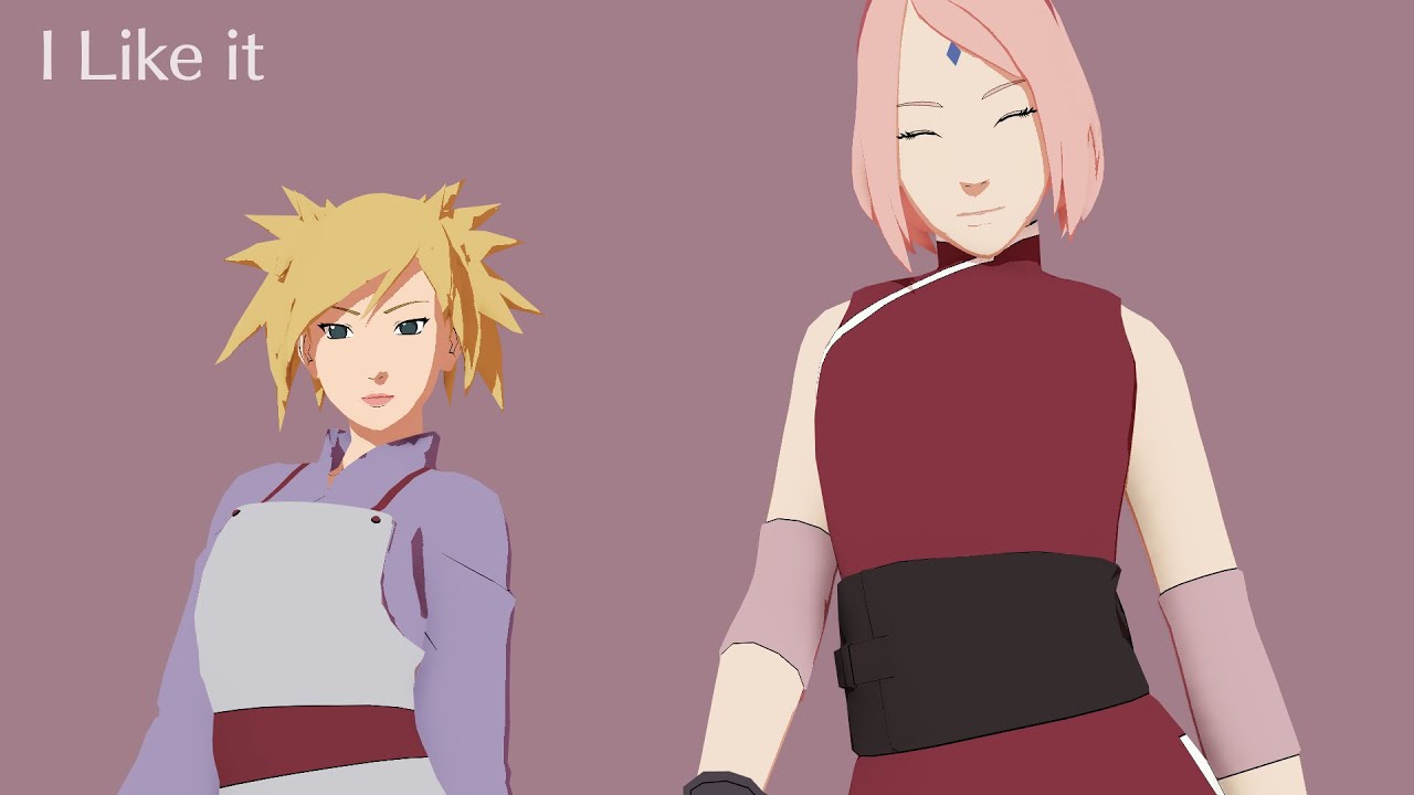 Lisa (from BLACKPINK) - I Like It - Sakura*Temari | Naruto MMD