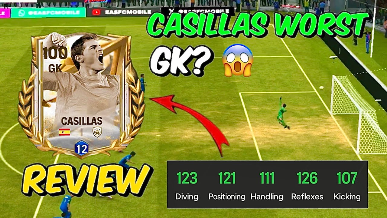 98 RATED ICON CHRONICLES CASILLAS REVIEW👀🔥| GK REVIEW . FC MOBILE