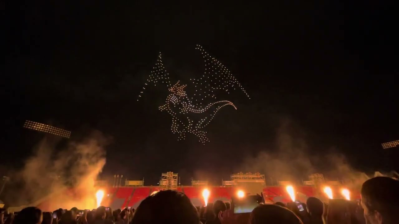 'Answers' Opening Drone Show at FFXIV Fireworks & Music Osaka 2023
