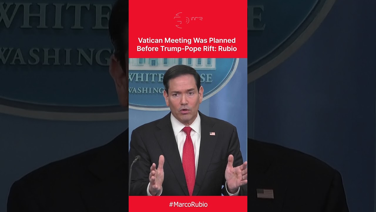 WATCH: Marco Rubio Defends Trump Before High-Stakes Meeting With Pope Leo | DWS News | AK1C