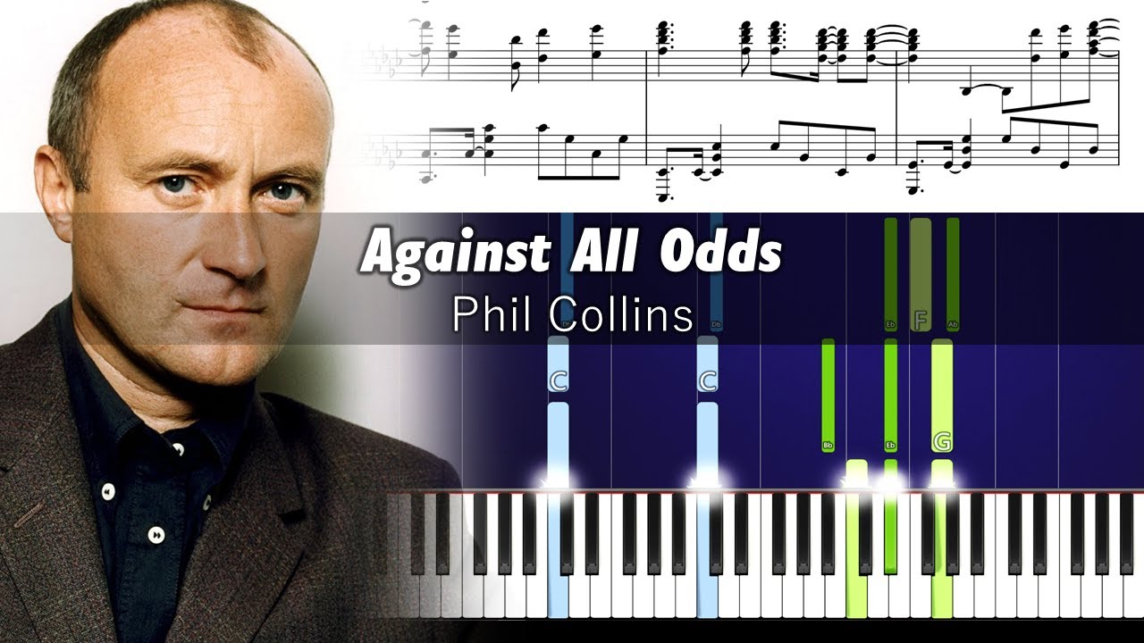 Phil Collins - Against All Odds (Take a Look at Me Now) - Accurate Piano Tutorial with Sheet Music