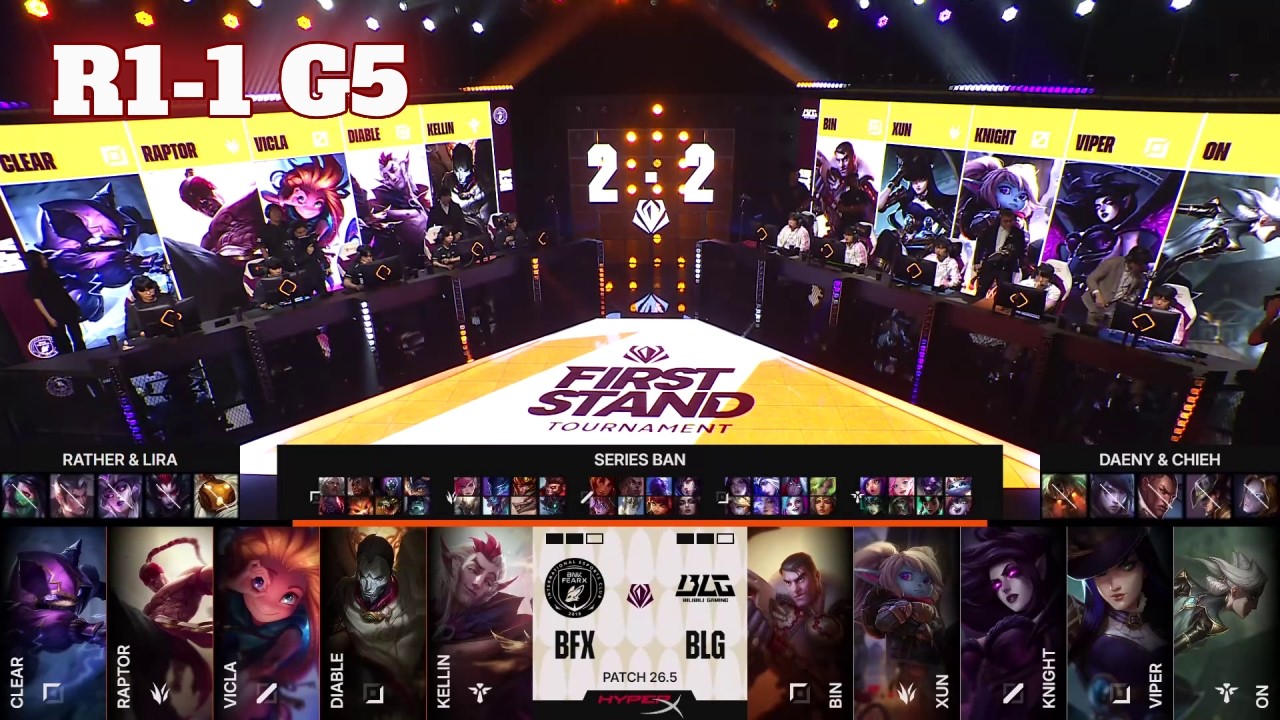 BFX vs BLG - Game 5 | Day 1 First Stand 2026 | BNK FEARX vs Bilibili Gaming G5 full game
