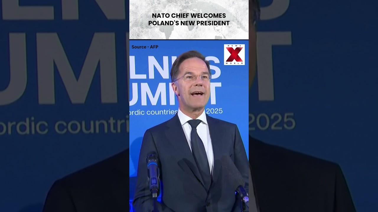 NATO's Rutte Pledges Support to Poland's Nawrocki | NewsX World | #nato #shorts