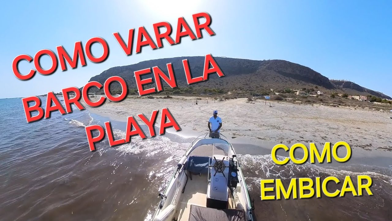 COMO VARAR EN LA PLAYA UNA BARCA. como embicar barca #barcos #fishing #navegar #playa #boating