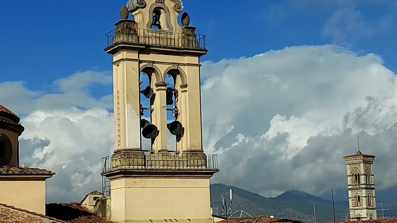 Campane di PRATO - Angelus Prefestivo Corale dal Castello dell'Imperatore, v.113 (BUON 2023!)