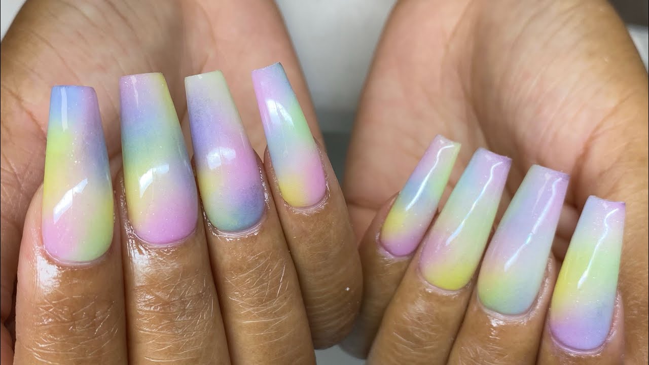 Kylie Jenner Inspired Tie Dye Nails