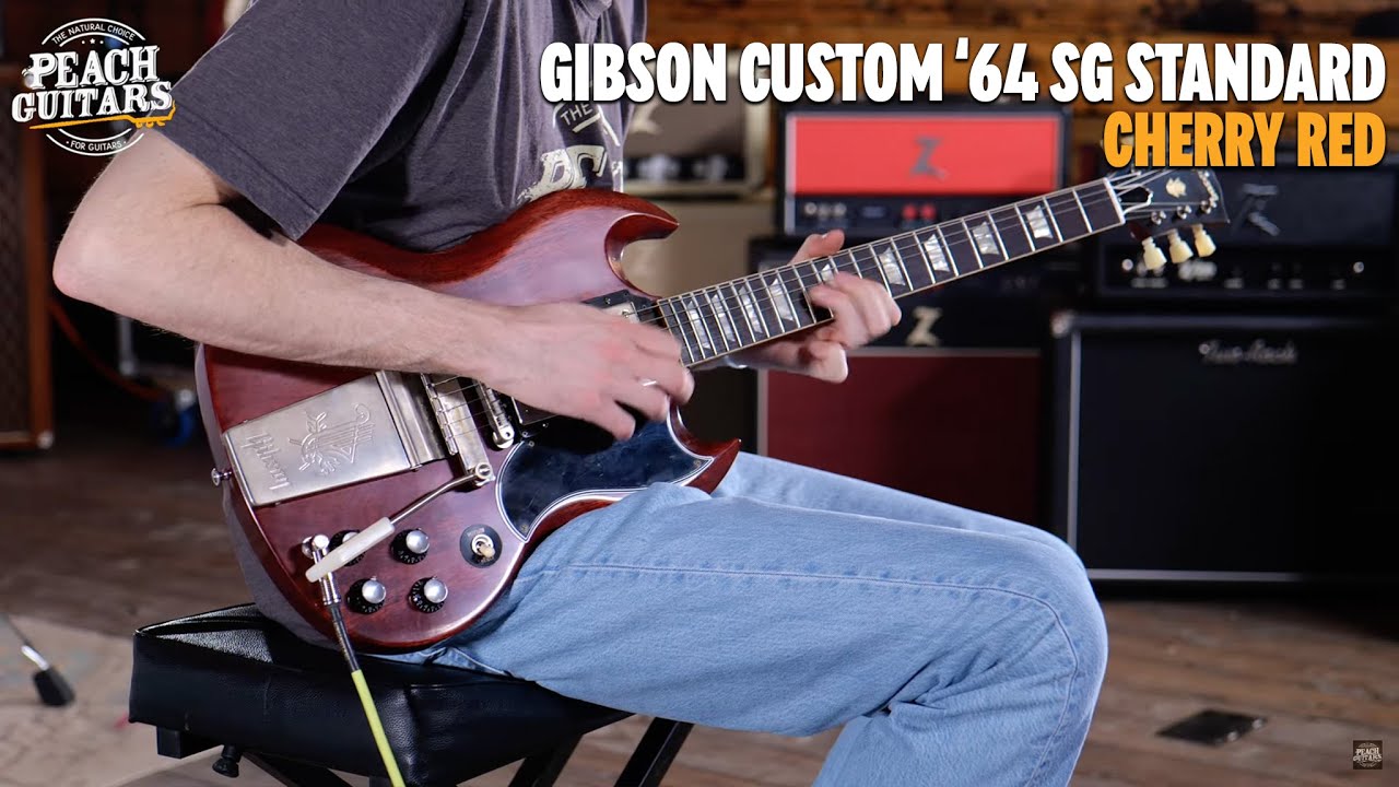 No Talking...Just Tones | Gibson Custom 1964 SG Standard Reissue Cherry Red w/ Maestro Vibrola VOS