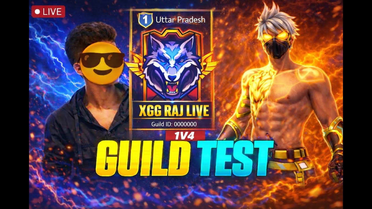 XGG RAJ LIVE UID CHECK REACTION 1V1AND=GUILD+TEST🥶CUSTOM ROOM'S #freefire #shortsfeed #verticallive