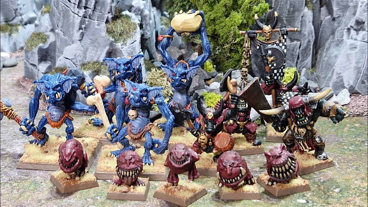 Warhammer Old World battle report, Orks and Goblins vs Empire of Man