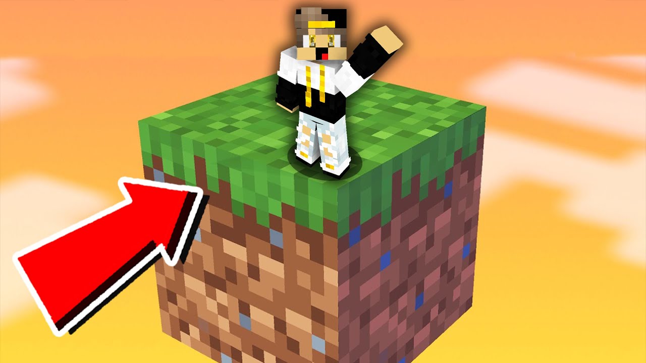 ماين كرافت ولكن كل العالم تحول الي بلوكة واحدة عملاقة ( البلوكات والادوات العملاقة ) !!!🔥🔥