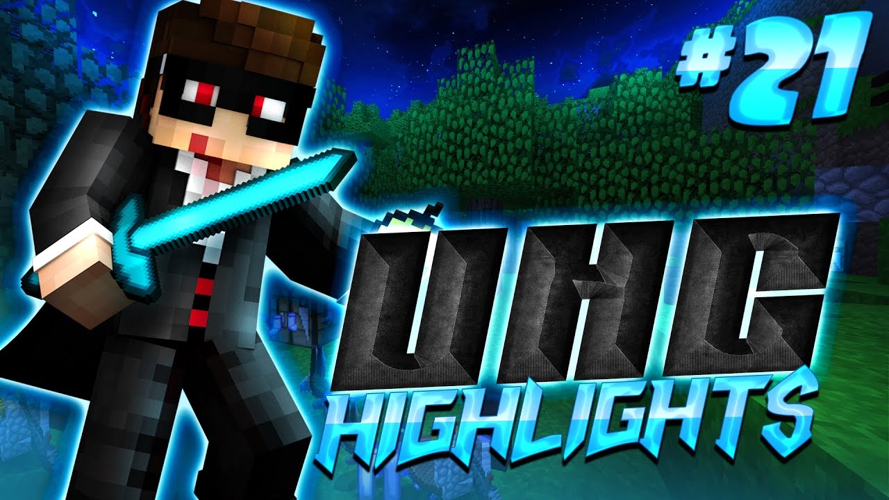FIRE ASPECT II DIAMOND SWORD - Minecraft UHC Highlights #21 (Huahwi Lights)