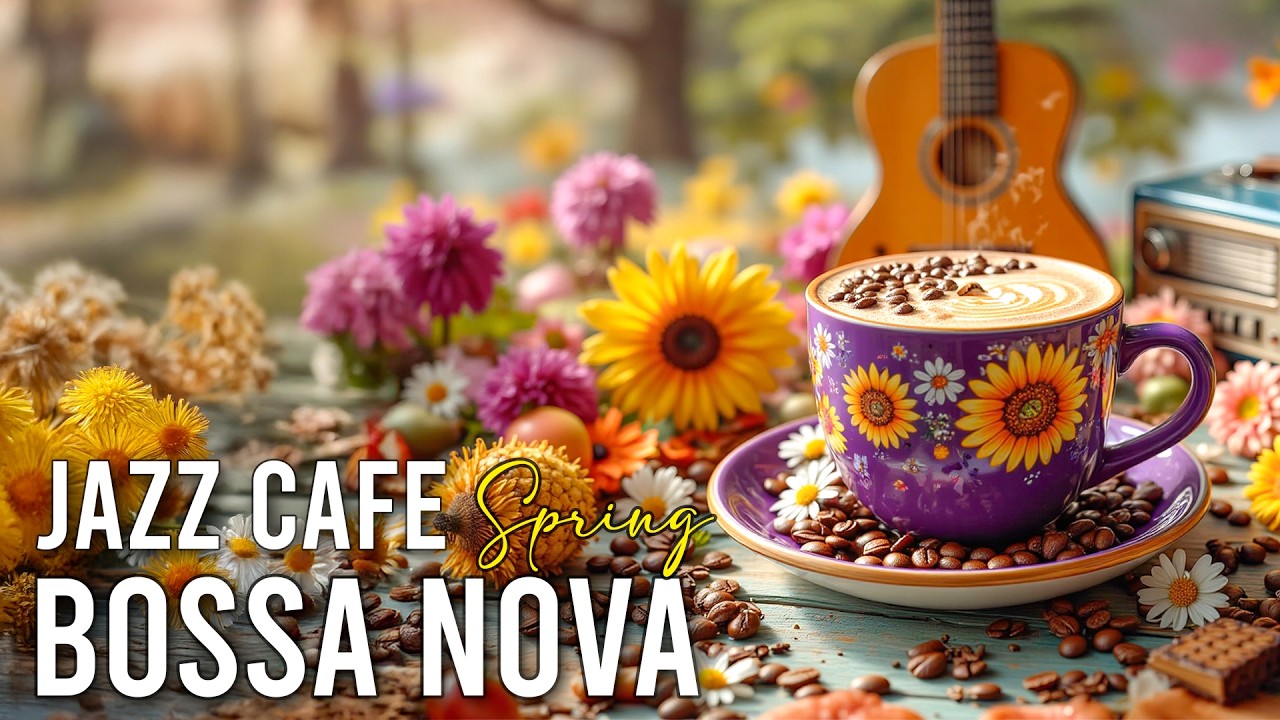 Cheerful Spring Café Jazz - Morning Coffee Music & Relaxing Bossa Nova Guitar for Work, Study