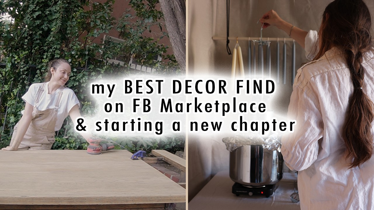 my BEST DECOR FIND on fb marketplace & starting a new exciting chapter | MaCenna Lee