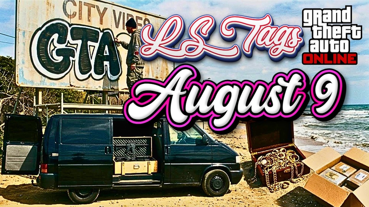 Расположение LS TAGS, КОРАБЛЕКРУШЕНИЯ и ОРУЖЕЙНОГО ФУРГОНА &mdash; 9 АВГУСТА | GTA ONLINE