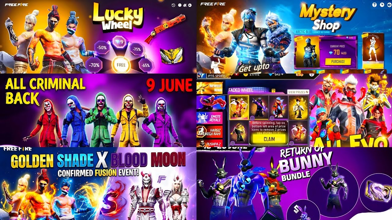 Upcoming Events in Free Fire 🥳🤯 | Free Fire New Event | Upcoming Event In Free Fire