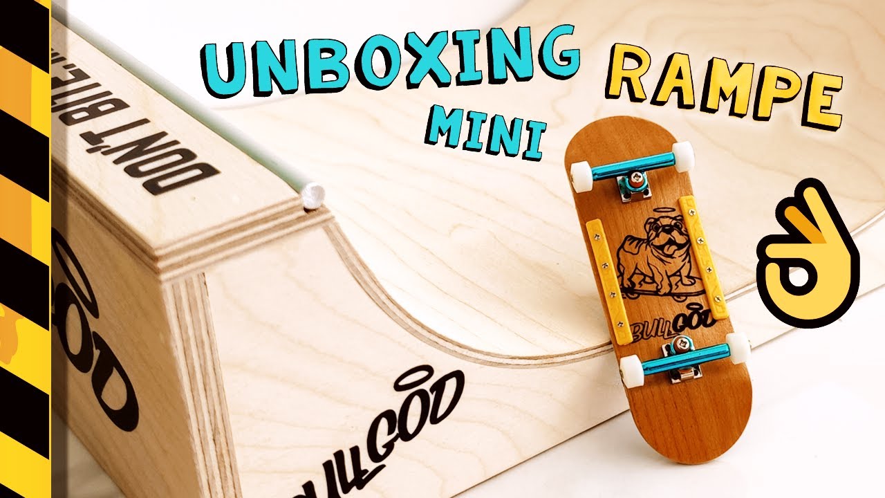Je teste une MINI RAMPE en bois ! 📦 Unboxing FINGERBOARD BULLGOD
