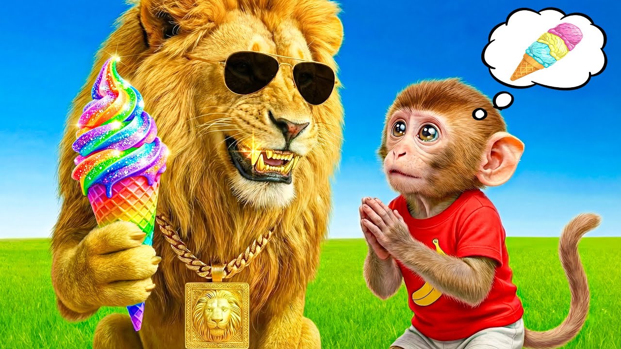 HELADERÍA MONKEY’S COLOR | Colores Arcoíris | Canciones Infantiles - Monito y Canciones