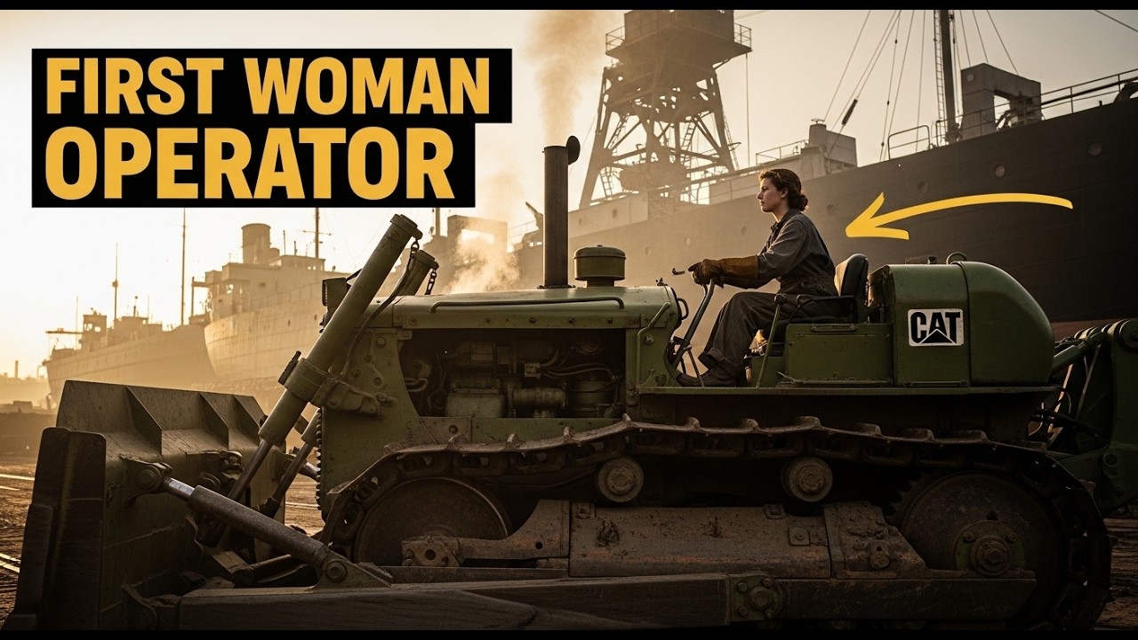 First Woman Bulldozer Operator 1943's Rosie Who Outworked Every Man Kaiser Shipyards