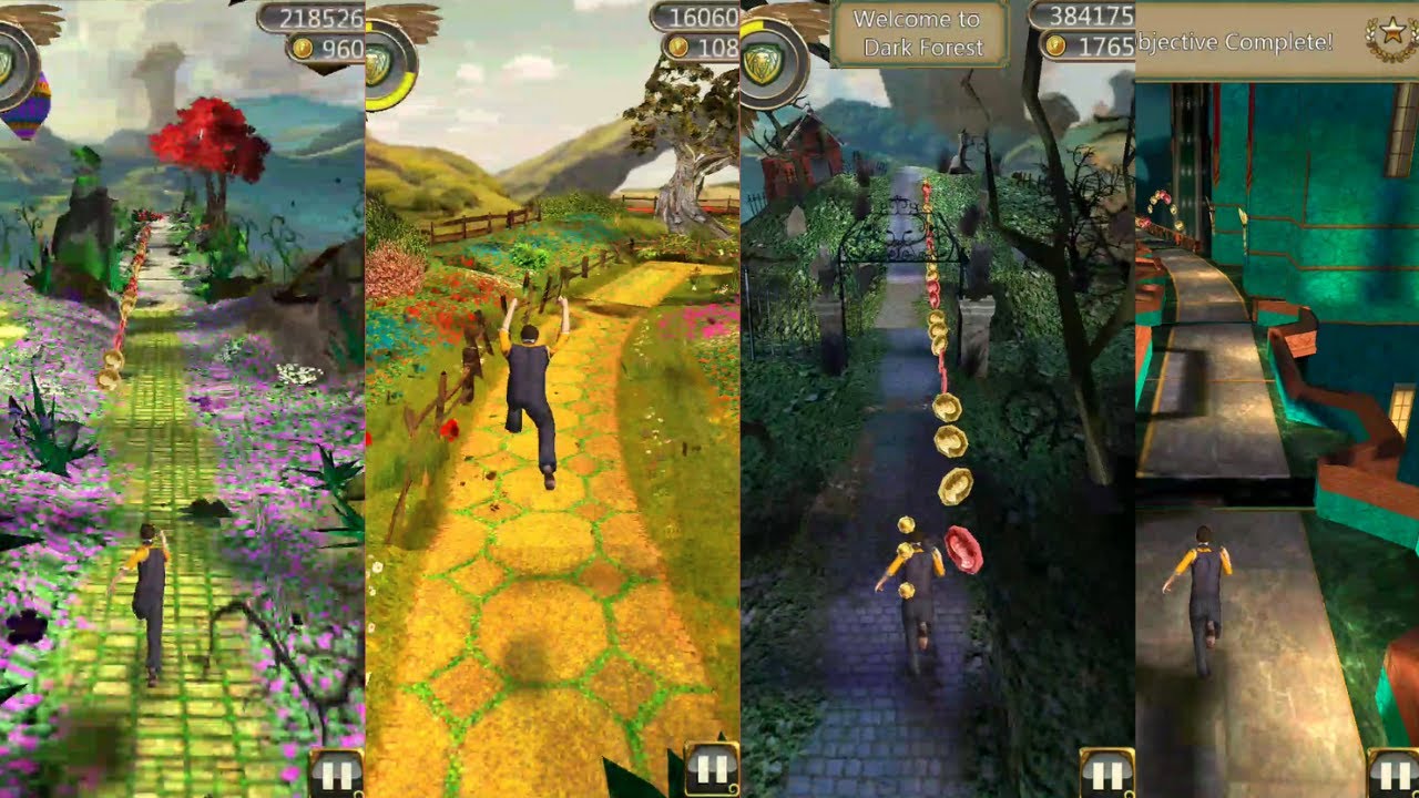 Temple Run Oz All Four Maps at Once | Winkie Country+Whimsie Woods+Dark Forest+Emerald City LG