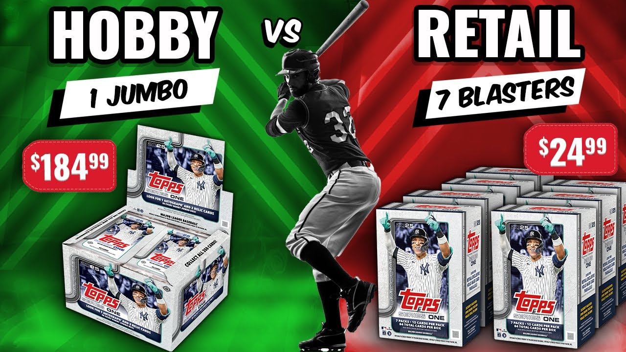 РЕЛИК /10, ГФА и АВТО /25!! 🔥🚨 2025 TOPPS SERIES 1 JUMBO HOBBY BOX ПРОТИВ 7 2025 TOPPS SERIES 1 B...