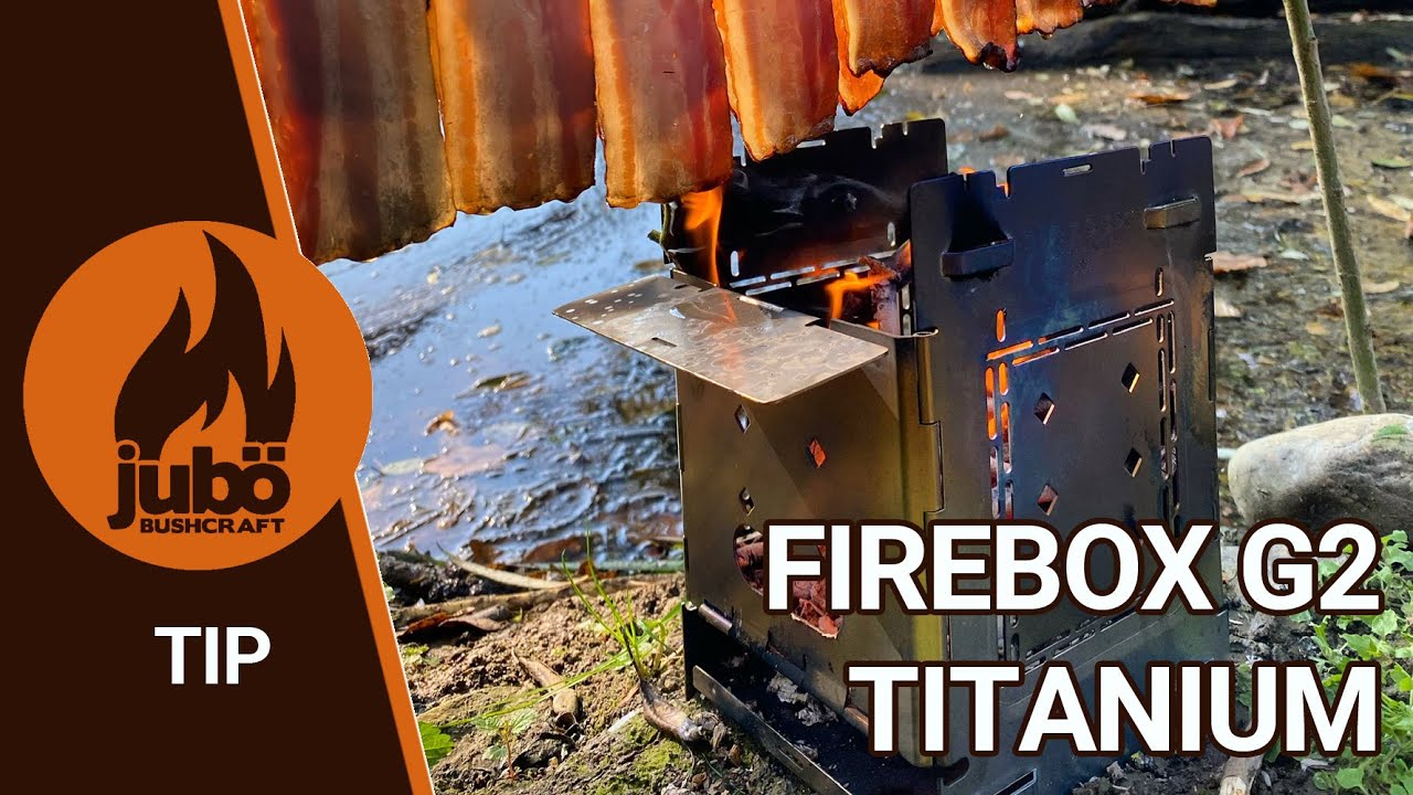 TIPY : Titanový turistický vařič DŘÍVKÁČ Firebox Titanium G2 Folding Stove