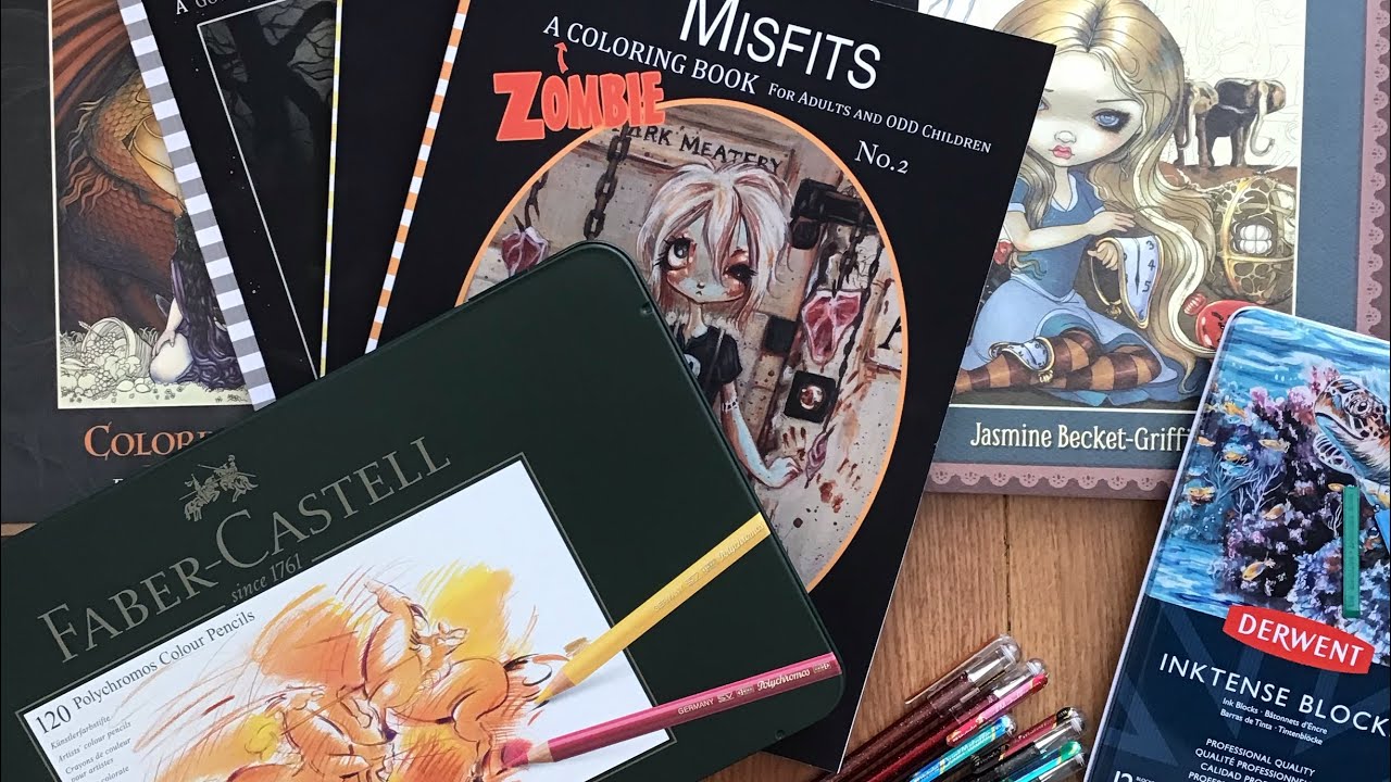 Huge Colouring book and supplies haul ADULTS ONLY