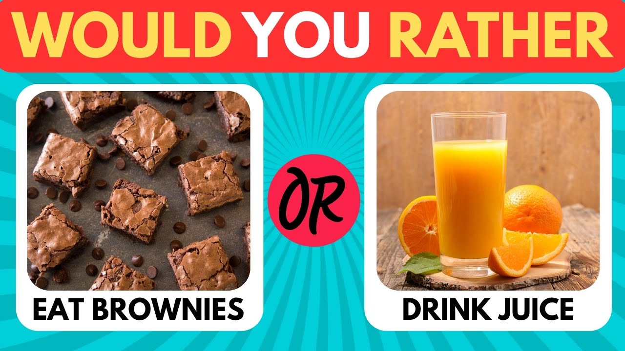 🍕🥤 Would You Rather – Food & Drink Edition! 🍔🍹 | Fun Tasty Choices Game for Kids 😋