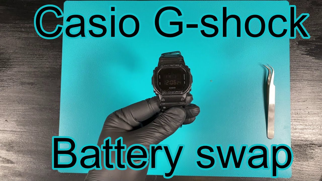 Casio G-Shock DW-5600BB - battery swap