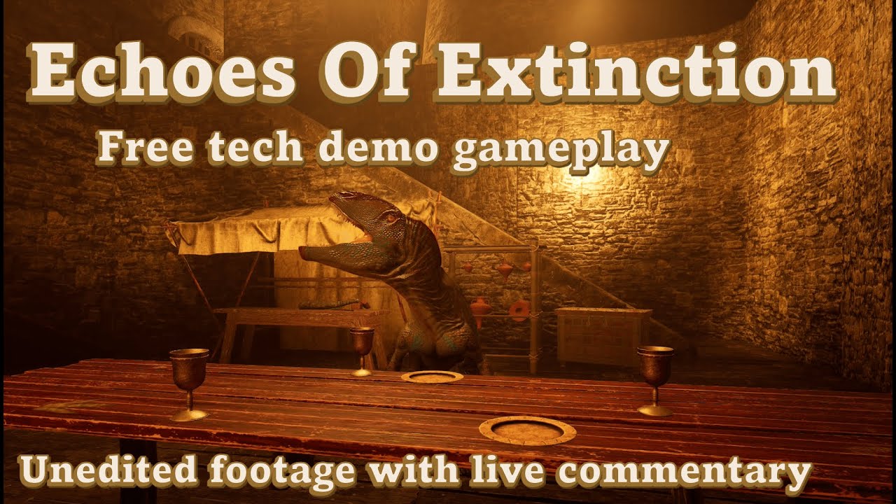 Echoes Of Extinction tech demo - Eocarcharia gameplay - unedited footage with live commentary