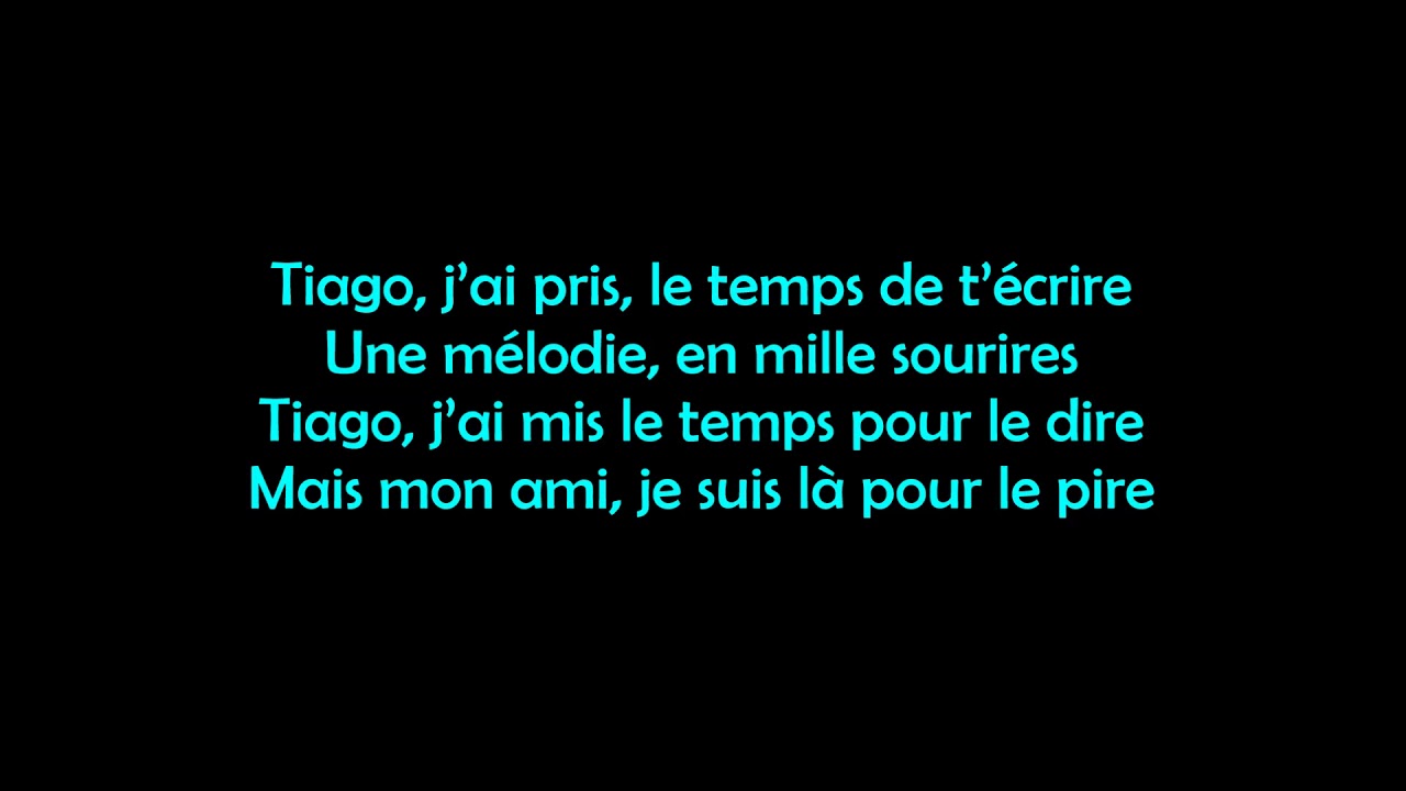 Kendji Girac - Tiago - Paroles