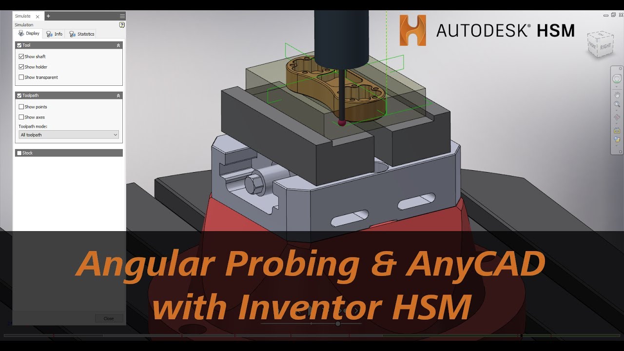 Angular Work Offset Probing with AnyCAD in Inventor HSM